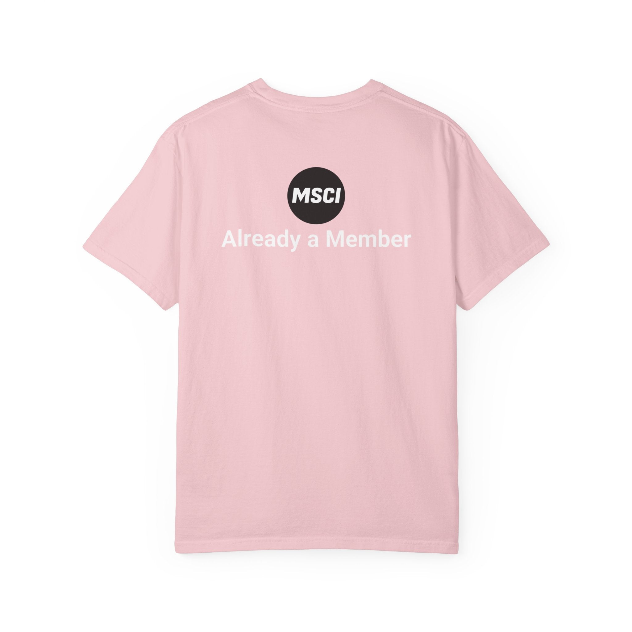 T-Shirt — "Glittery Anxiety with a loyalty program" Graphic Tee (MSCI Already a Member)