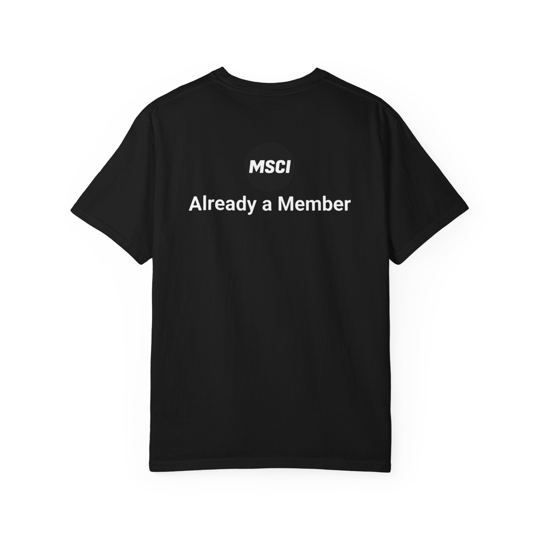 T-Shirt — "Glittery Anxiety with a loyalty program" Graphic Tee (MSCI Already a Member)