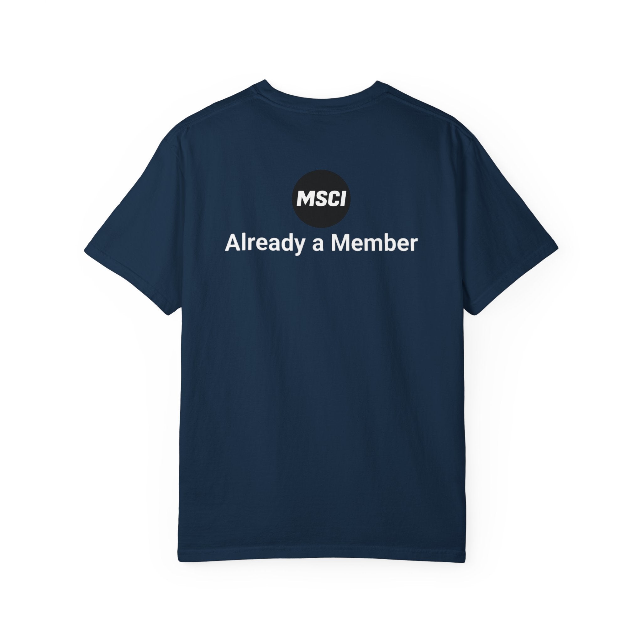 T-Shirt — "Glittery Anxiety with a loyalty program" Graphic Tee (MSCI Already a Member)