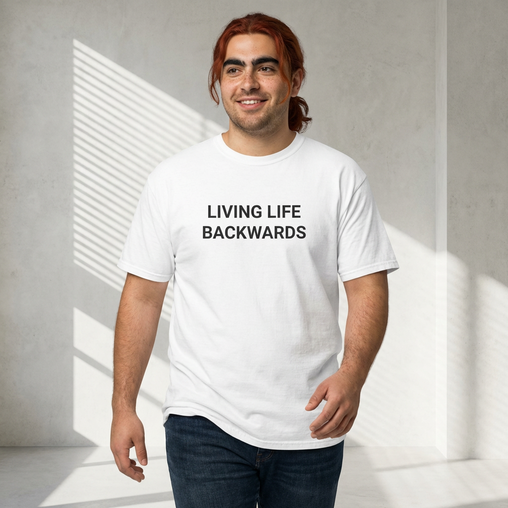 Living Life Backwards T-Shirt — “My Morning Is Your Night” Night Owl Graphic Tee
