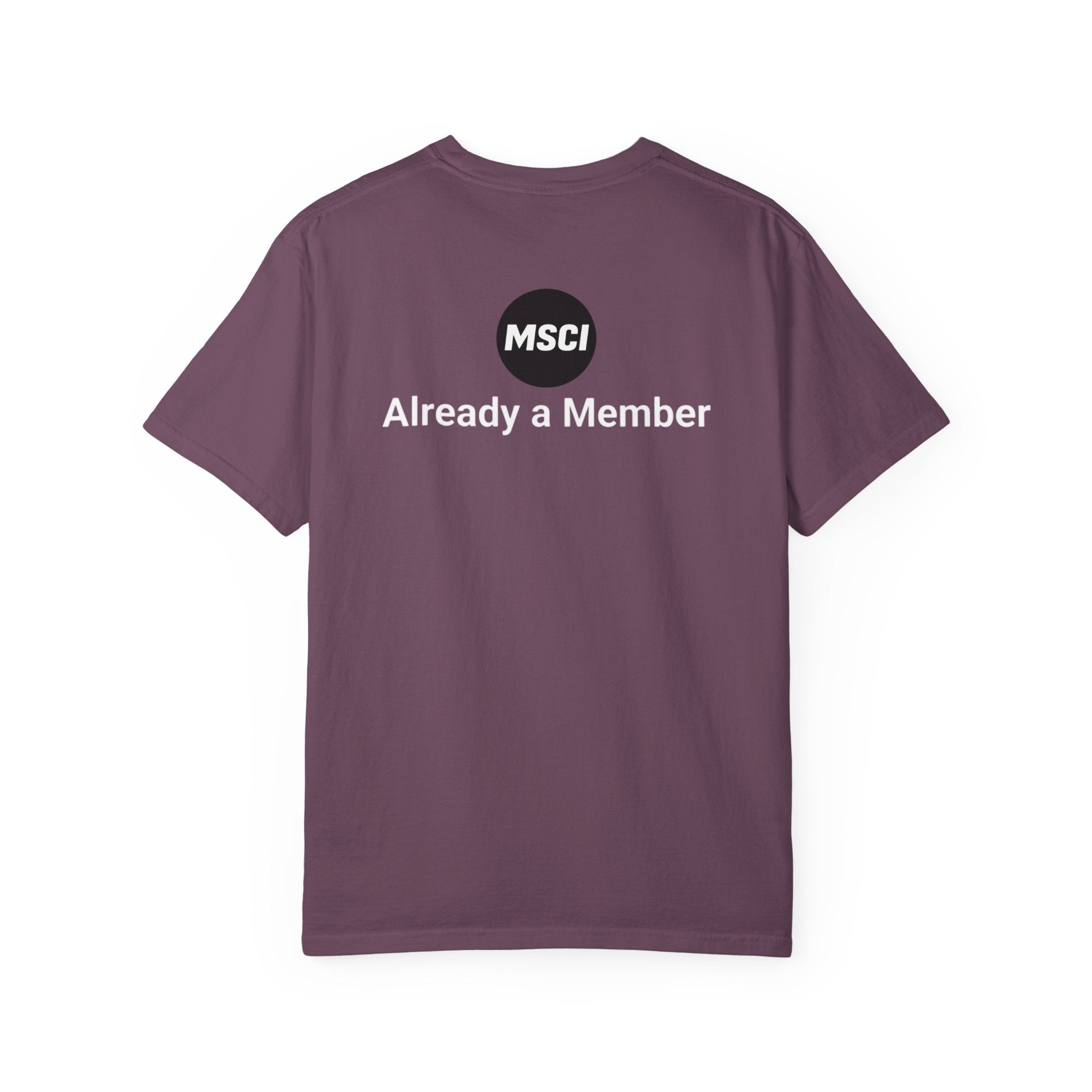 T-Shirt — "Glittery Anxiety with a loyalty program" Graphic Tee (MSCI Already a Member)